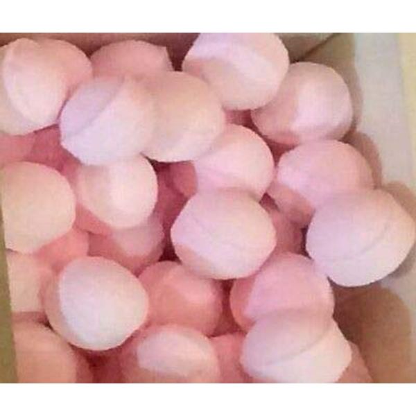 Mini Bath Bombs - 24 Fragrances - (BABY POWDER / 100 BATH BOMBS)