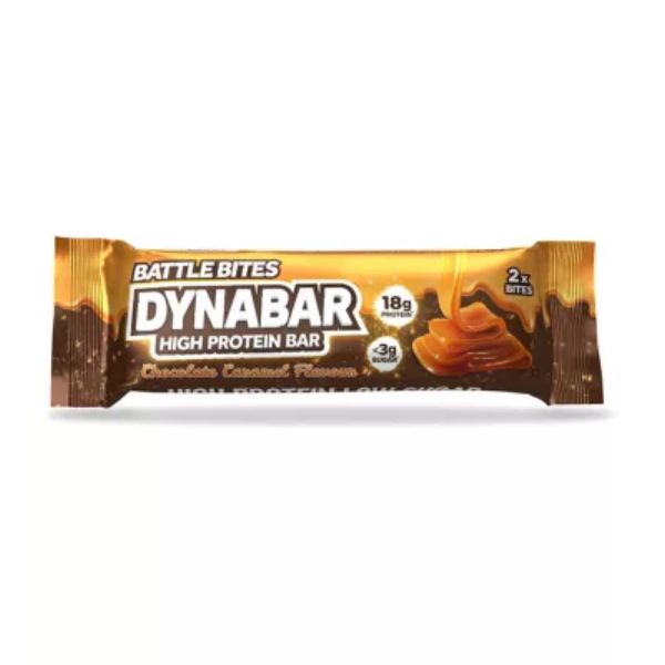 Battle Bites Dynabar Chocolate Caramel Protein Bar 60g