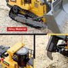 Metal Remote Control Bulldozer 1/16 RC Front Loader Tractor Construction Kid Toy