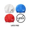 Speedo Unisex Silicone Swim Cap, Blue, One Size UK