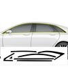 BOGAR TECH DESIGNS for Lincoln MKZ 2013-2020 Side Window Chrome Delete Overlay, Gloss Black