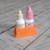 Znet3D Eye Drop Bottle Organizer, 2-Slot Stand (Orange)