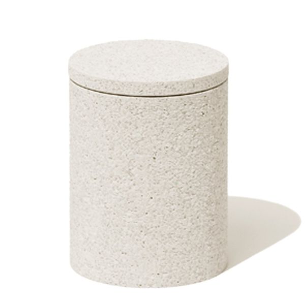 soil diatomaceous earth cotton swab container white