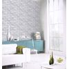 Arthouse Diamond Brick Silver Glitter Textured Vinyl walppaper Modern Wallpaper
