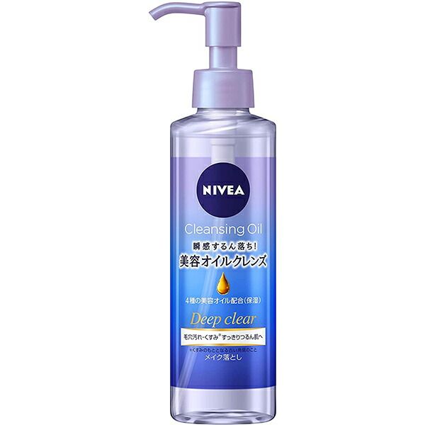 Today&#39;s Rakuten Points 5x Kao Corporation Nivea Cleansing Oil Deep Clear [Product] 195ml<br> &lt;Instantly removes makeup! Beauty oil cleanser&gt; &lt;Makeup remover&gt;<br> Drug Pure Rakuten Ichiba Store Hokkaido and Okinawa require additional shippi