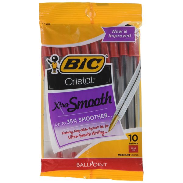 BIC Cristal Xtra Bold Ballpoint Pen, Bold Point (1.6mm), Black, 24-Count