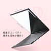 DUcare Makeup Mirror, Tabletop Mirror, Folding Mirror, Stand, Foldable, Borderless, Large Mirror, Adjustable Angle, Compact Storage, Clear Pictures, Black