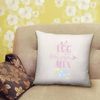 Shopagift Personalised Easter Cushion Egg Hunter Bunny Ears Pink Gift - 40cm x 40cm