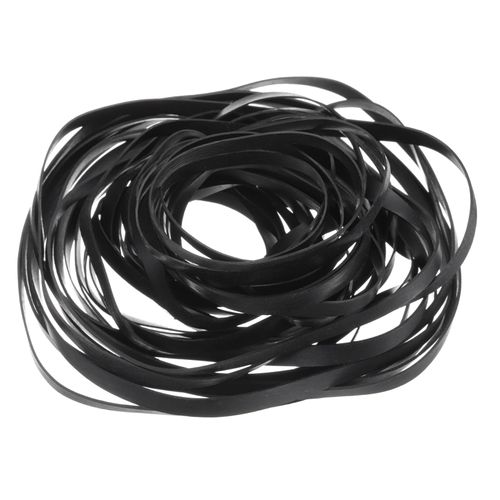 uxcell 50 Pcs Recorder Rubber Belts, Folded Length 40-135mm Cassette Recorder Belts Machine Repair Mix Flat Cassette Tape Machine Rubber Belts for DVD CD LD VCR Repeater Drives, Width 4mm
