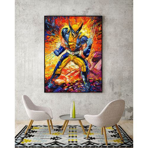 Uhomate Superhero X-Man Wolverine Wall Decor Vincent Van Gogh Starry Night Posters Home Canvas Wall Art Print Nursery Decor Living Room Wall Decor A077 (24X30)