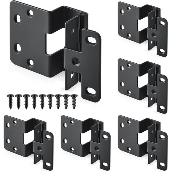 6 Pcs Five-Knuckle Hinge for 3/4" Door Thickness 270 Degree Hinge Institution...