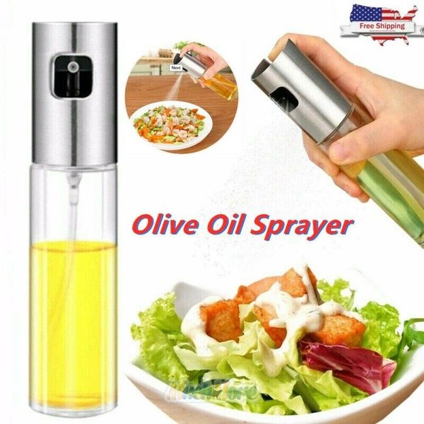 Olive Oil Sprayer Cooking BBQ Vinegar Dispenser Mister Pump Kitchen Bottle 100ml