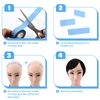 EHDIS Hair Extension Tapes with Plastic Scraper, Double Sided Hair Tape for Hair Extensions Lace Wig Hairpiece Toupee Hair Weft, 8mm x 3yards