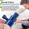 Pcmursal Broken Threaded Pipe Extractor Tool, Broken Pipe Extractor Tool, Stripped Screws and Damaged Bolts(Blue)