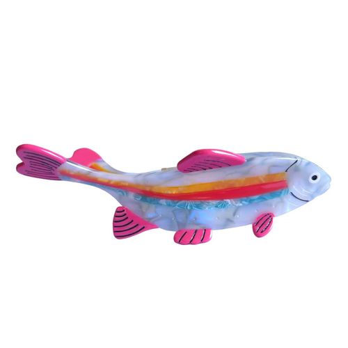 Fantasy Rainbow Fish Hair Clip,Acetate Hair Clip,Small Claw Clip for Women