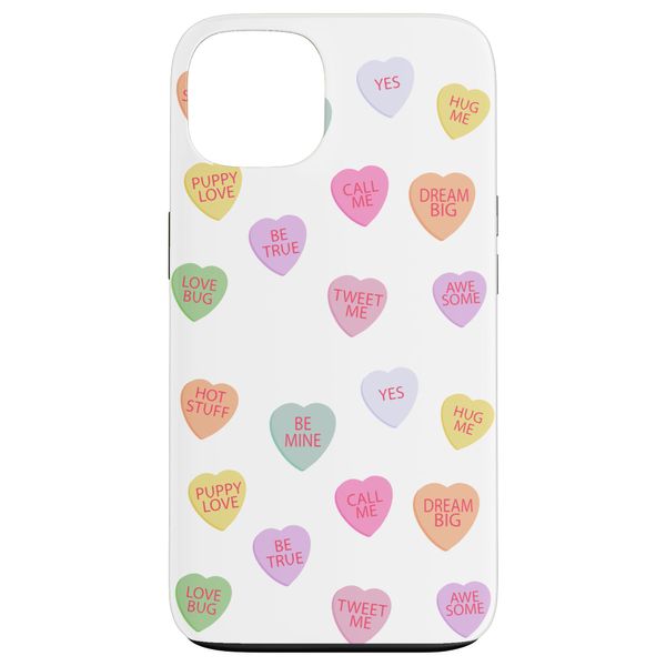 Happy Valentines Day Candy Conversation Hearts Case for iPhone 13