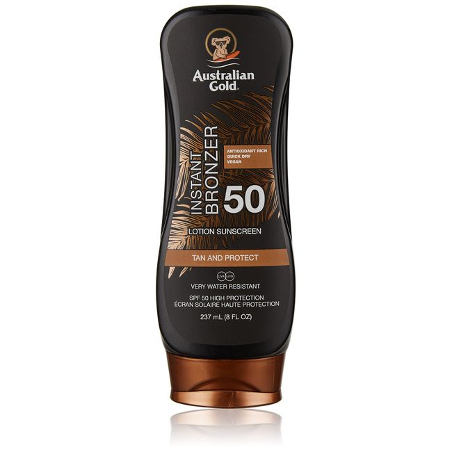 Australian Gold SPF50 Zonnebrand Lotion + Bronzer - 237 ml