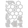 Sizzix Thinlits Die Set 11PK Bee Hive by Olivia Rose | 665880 |Chapter 2 2022, Multicolor, One Size