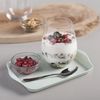 Zeal Mini Serving Tray, Dotty Design 18cm x 14cm Sage Green