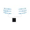 Paulmann 70702 Function Mobile Strip 2x80cm Blue 0.6W 9 V 4xAA White Metal/Plastic