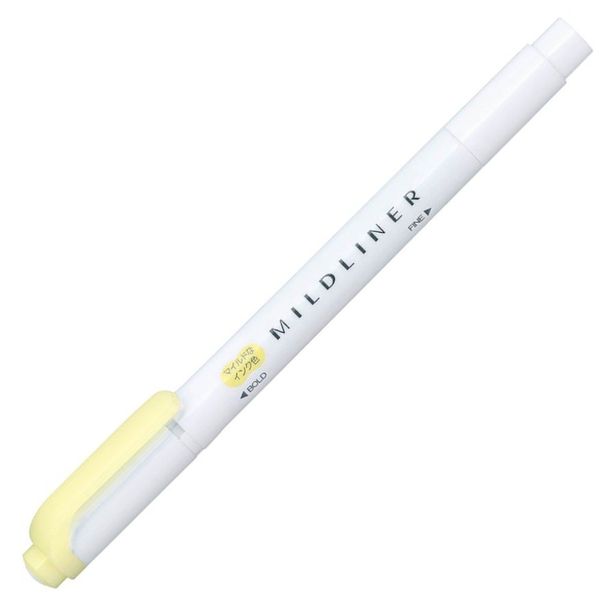 ZEBRA B-WKT7-MY Highlighter, Mildliner, Yellow, 10 Count