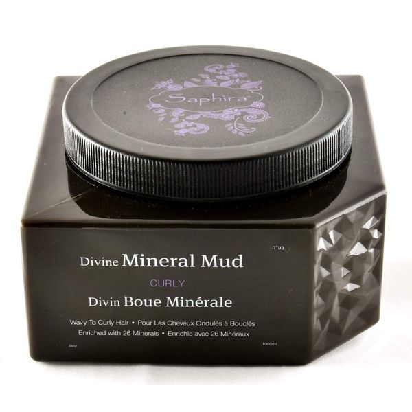 SAPHIRA Hair Treatment Divine Mineral Mud Mask for Curly, Wavy, Textured Hair & Scalp with African Shea Butter | Repairs, Hydrates & Adds Shine | 34 oz