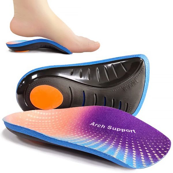 Orthotic Insert 3/4 Length for Women and Men, Arch Support Insole, Insoles for Plantar Fasciitis, Flat Feet, Overloaded, High Arch Support Relief Heel Spur Pain