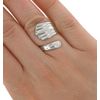 Spoon Ring Silver Tone Ladies Flatware Spans Up To 6 3/4" charm original
