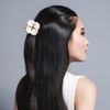 Camellia Rhinestone Flower Claw Clip