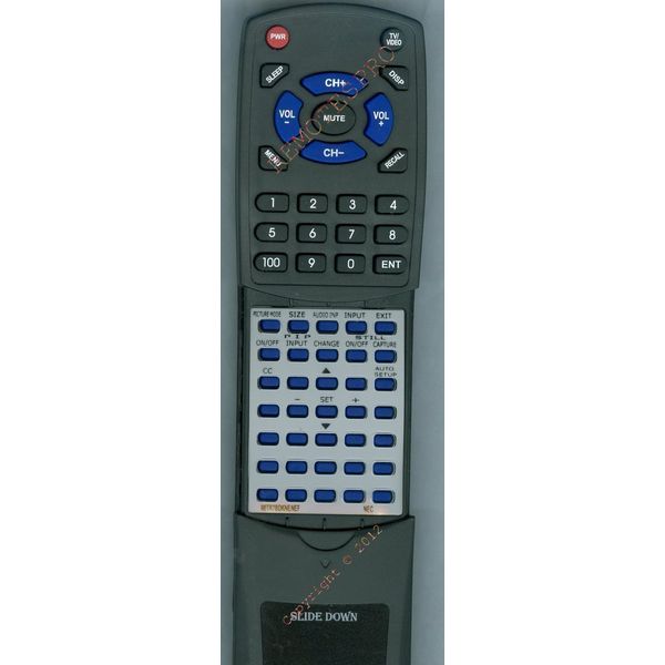 Replacement Remote for NEC 98TR7BDKNENEF, LCD4615, V421, V461, LCD4215