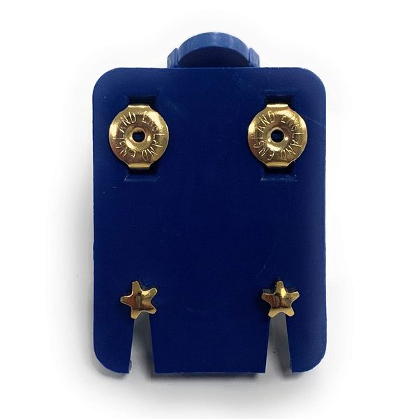 Caflon Official Blu Ear Piecing Studs Gold Star (1 Pair)