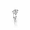 Swarovski Hyperbola cocktail ring, Infinity, White, Rhodium plated