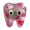 Tooth Shaped Floss Holder with Case, Pink (20 Mini Floss)