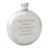 5oz Round Hip Flask Best Man Usher Wedding Birthday Engraved