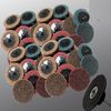 MTP 45+1 2" Roll Lock Flap Disc Surface Conditioning Sanding Disc Mixed Free Mandrel Fine Medium Coarse
