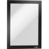 Durable DURAFRAME Magnetic Frame, A5 Format In Black, Pack of 5 Frames, Document Frame for Professional Internal Signage