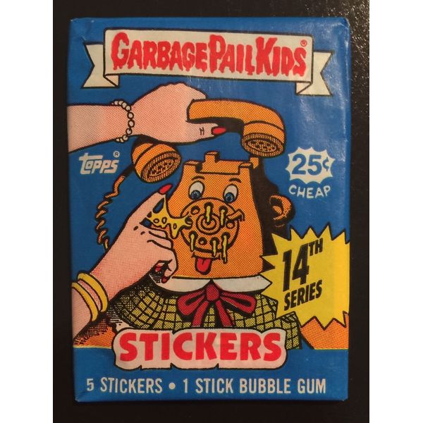 Topps Garbage Pail Kids 14th Series Stickers Bubble Gum