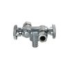 2 Pcs XFITITNG 3/8" x 3/8" OD Compression x 1/2" Pex Dual Angle Valve