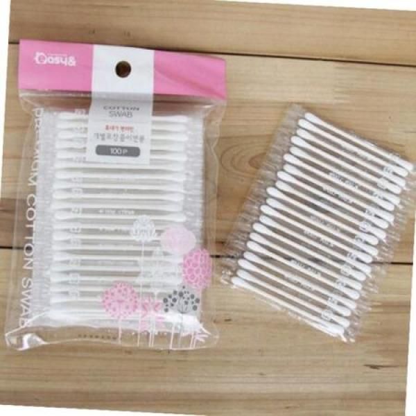 Cotton pads individually packaged cotton swabs (100p)_MC