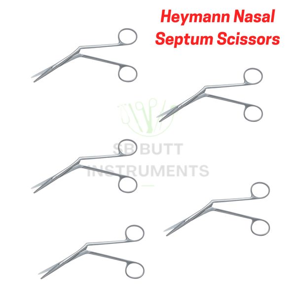 Heymann Nasal Scissors ENT Surgical Instruments 5pcs