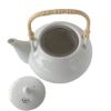 ku025 White Tea Pot Pot with Infuser