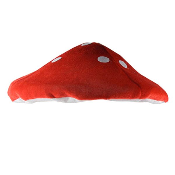 TOYANDONA Funny Mushroom Hat Creative Lovely Costume Party Ornaments Head Decoration Plant Cap Novelty Hat for kids Novelty Fancy Dress Accessory for Adult (Red)