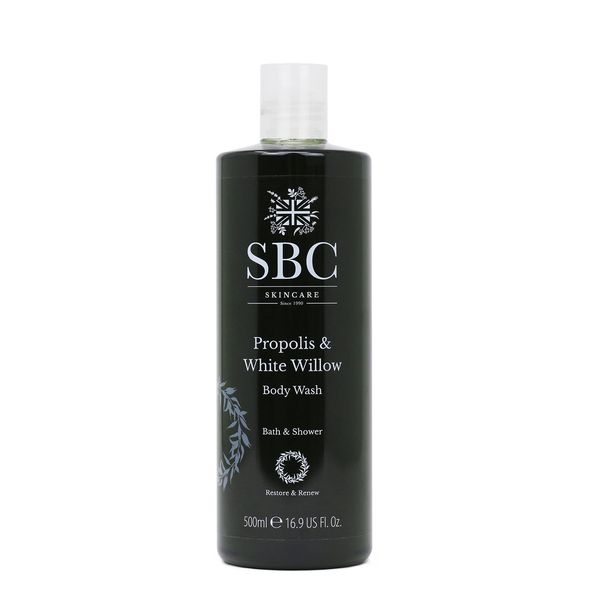 SBC Skincare Propolis & White Willow Body Wash, Shower Gel and Bubble Bath for Breakout-Prone Skin, Soothes Skin, Keeps Pores Clear and Helps Improve Skin's Texture (500ml)