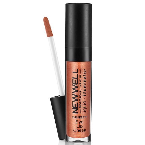 NEW WELL Make Up Liquid Highlighter Candy - Liquid Illuminator Highlighter - 4 in 1 for Eyes, Lips and Cheeks