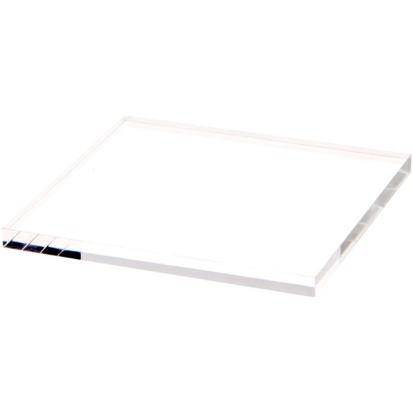 Plymor Clear Square Acrylic Display Base, 5" W x 5" D x 0.375" H