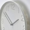 Branded TROMMA White Wall Clock 25cm Silence Night Quite Quartz Clock