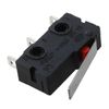 AC 250V 5A SPDT 1NO 1NC Short Straight Hinge Lever Mini Micro-Switch (10 Pack).