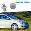 30 Pcs 20mm x 8mm Gray Plastic Push-Type Trim Clip