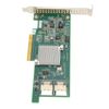 PCI E X8 Array Card, 2 SAS Mini Interface, SATA3 Bandwidth, Support 16T Disk HBA Disk Array Card for Databases Server Disks, with High Reliability, Stable Performance
