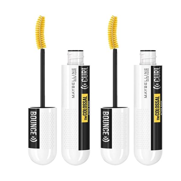 2 x Maybelline Colossal Curl Bounce Mascara 10ml - After Dark